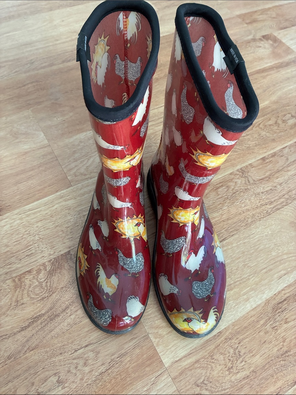 Sloggers Chicken Print Rain Boots